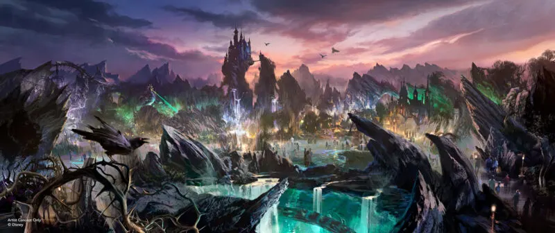 Villains Land concept art Magic Kingdom