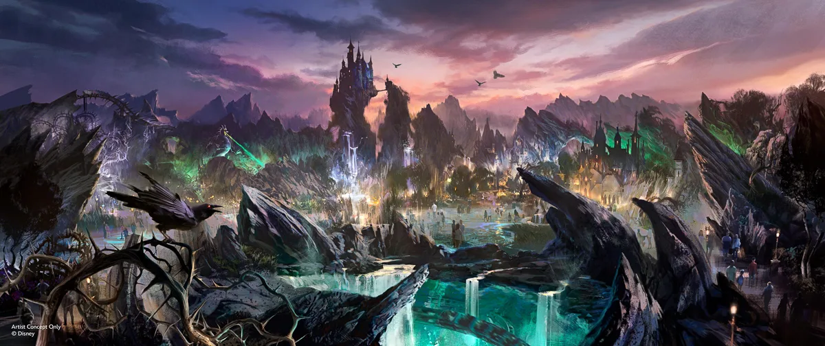 Villains Land concept art Magic Kingdom