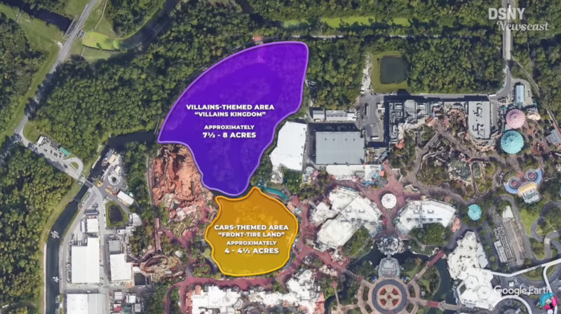 Villains Land potential location Magic Kingdom