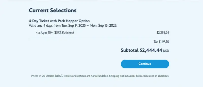Tickets Guide prices