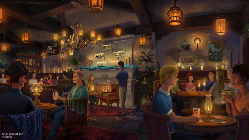 Pirates of the Caribbean The Beak and Barrel lounge concept art