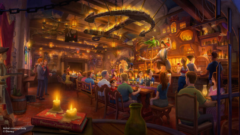 Pirates of the Caribbean The Beak and Barrel lounge concept art