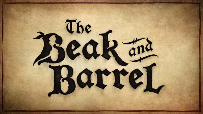 Pirates of the Caribbean The Beak and Barrel lounge logo sign