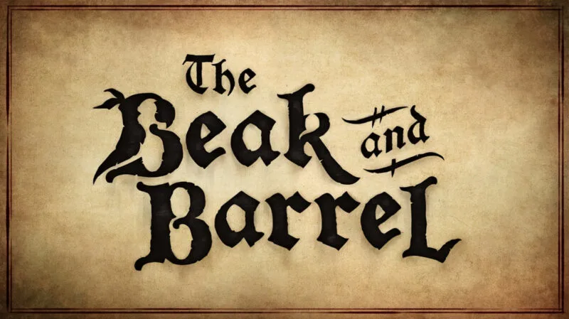 Pirates of the Caribbean The Beak and Barrel lounge logo sign