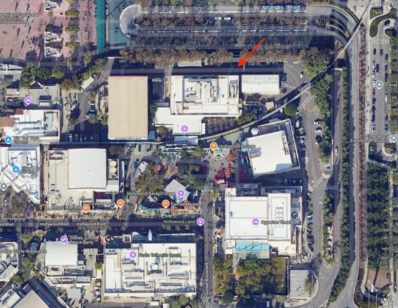 Avatar experience location on map at Disney California Adventure