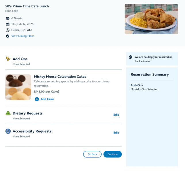 finding a dining reservation online