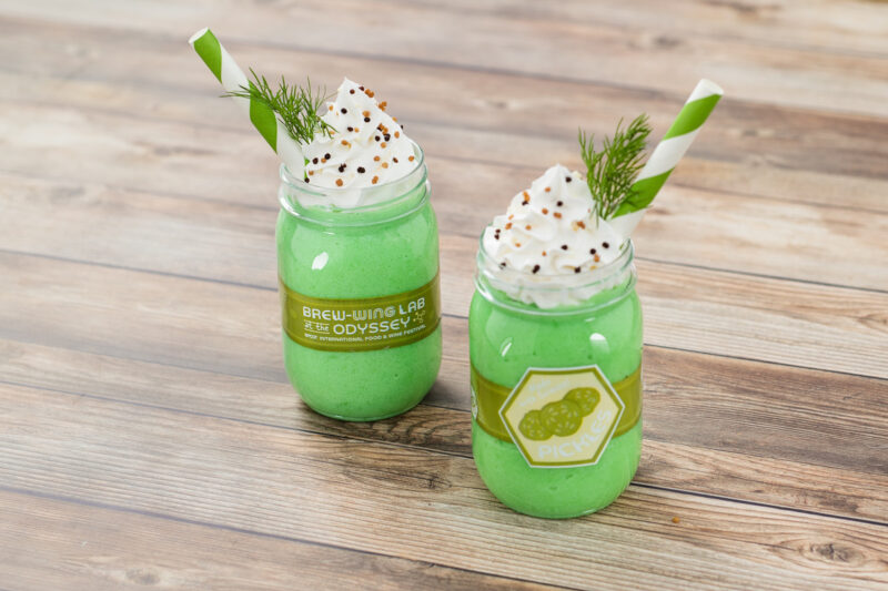 EPCOT Food and Wine Brew-Wing Lab frozen pickle milkshake