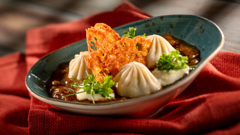 EPCOT Food and Wine Gyozas of the Galaxy French onion dumplings