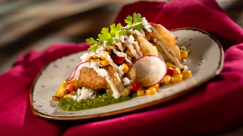 EPCOT Food and Wine Gyozas of the Galaxy street corn dumplings