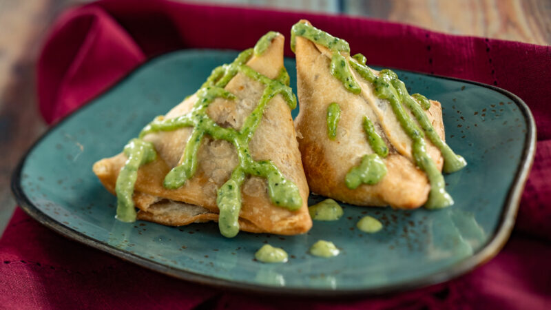 EPCOT Food and Wine India potato and pea samosas