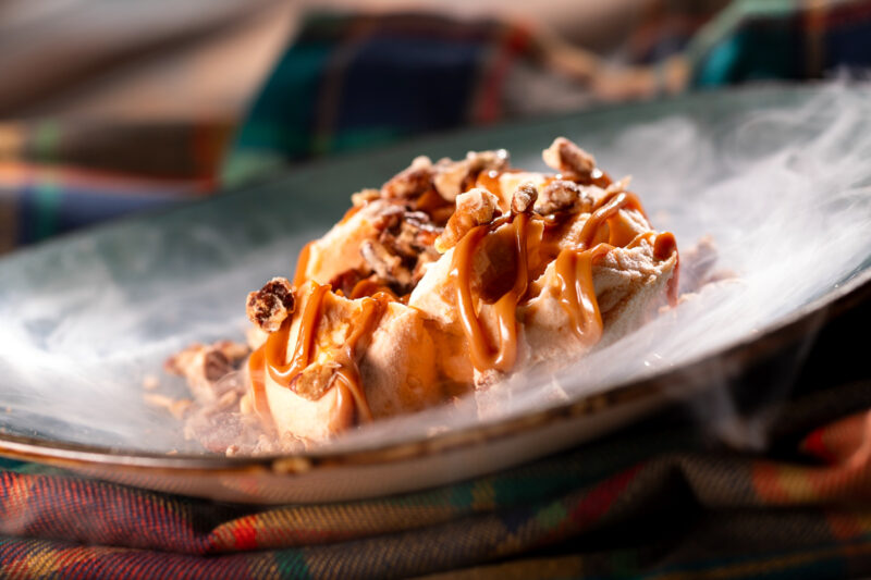 EPCOT Food and Wine Swirled Showcase liquid nitrogen pumpkin cheesecake mousse