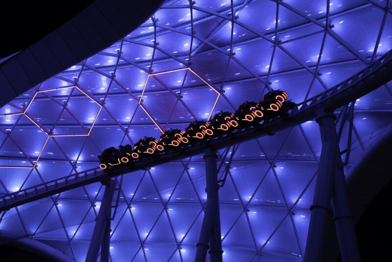 TRON Lightcycle Run Ares overlay Magic Kingdom