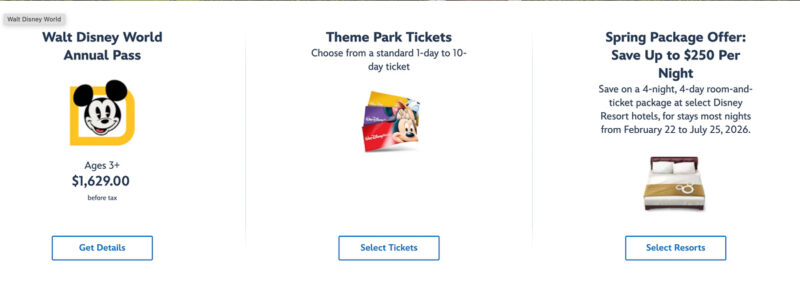 WDW Ticket offers