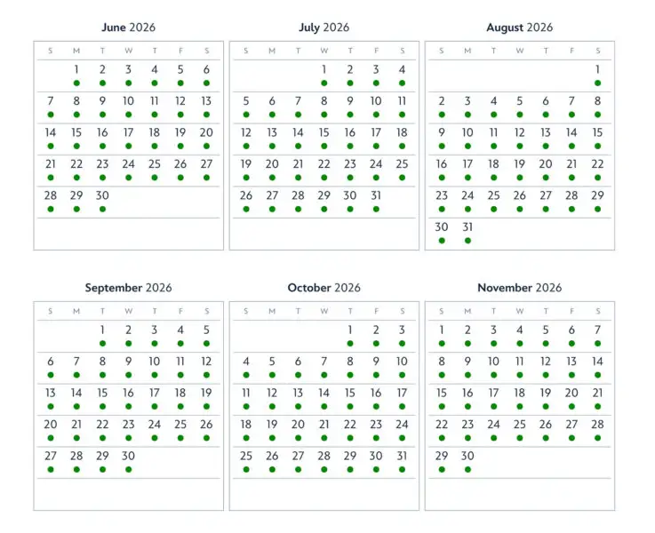 Disney Park Pass Reservation Calendar availability