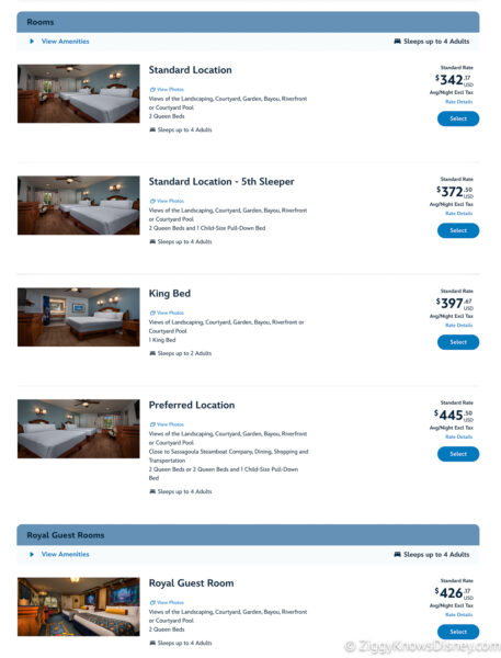 Booking Disney World trip looking at room prices