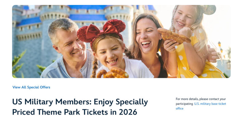 Military Tickets Offers Disney World