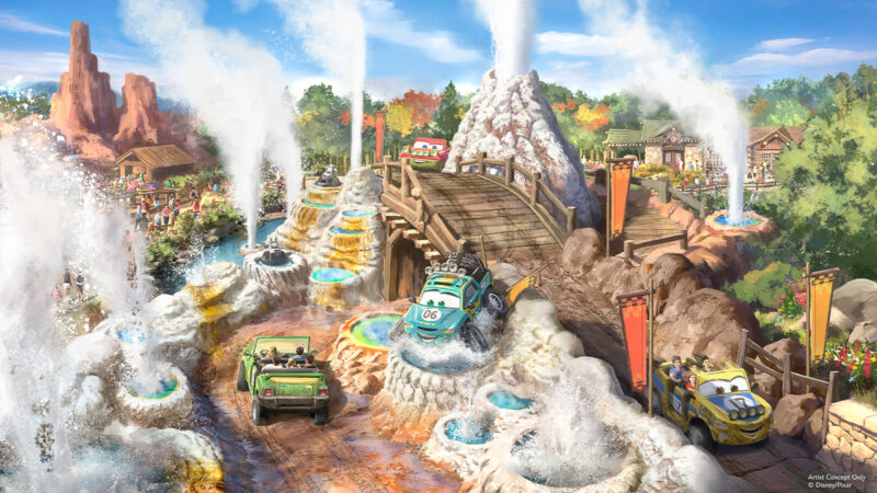Cars Ridge Run Rally concept art Piston Peak Magic Kingdom