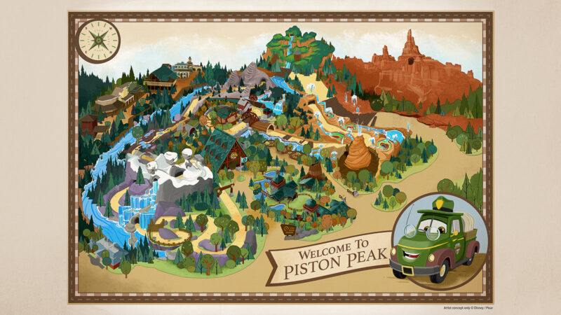 Piston Peak concept art Magic Kingdom