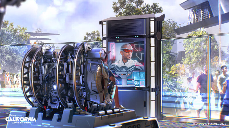Stark Flight Lab Disney California Adventure concept art ride vehicle