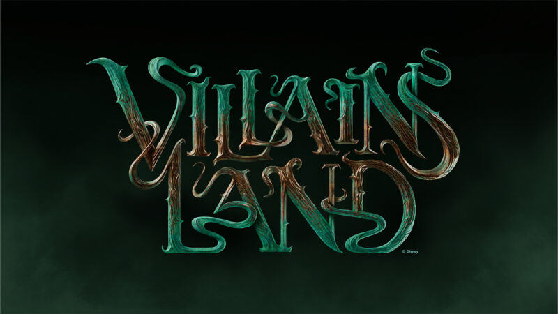 Villains Land logo concept art Magic Kingdom