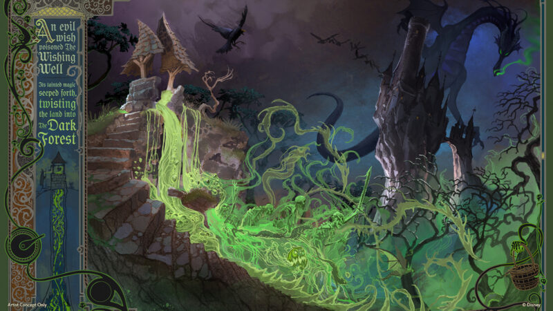 evil wishing well concept art Villains Land Magic Kingdom