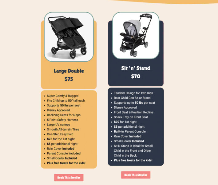 Baby Wheels Orlando Stroller Rental